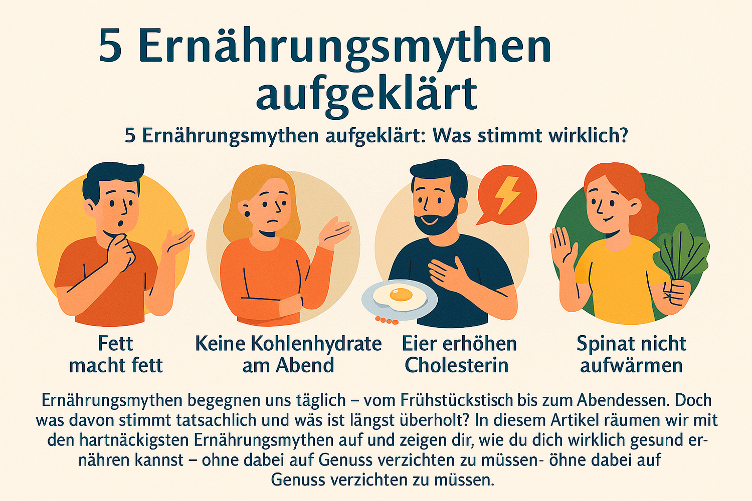 5 Ernährungsmythen aufgeklärt: Was stimmt wirklich?
