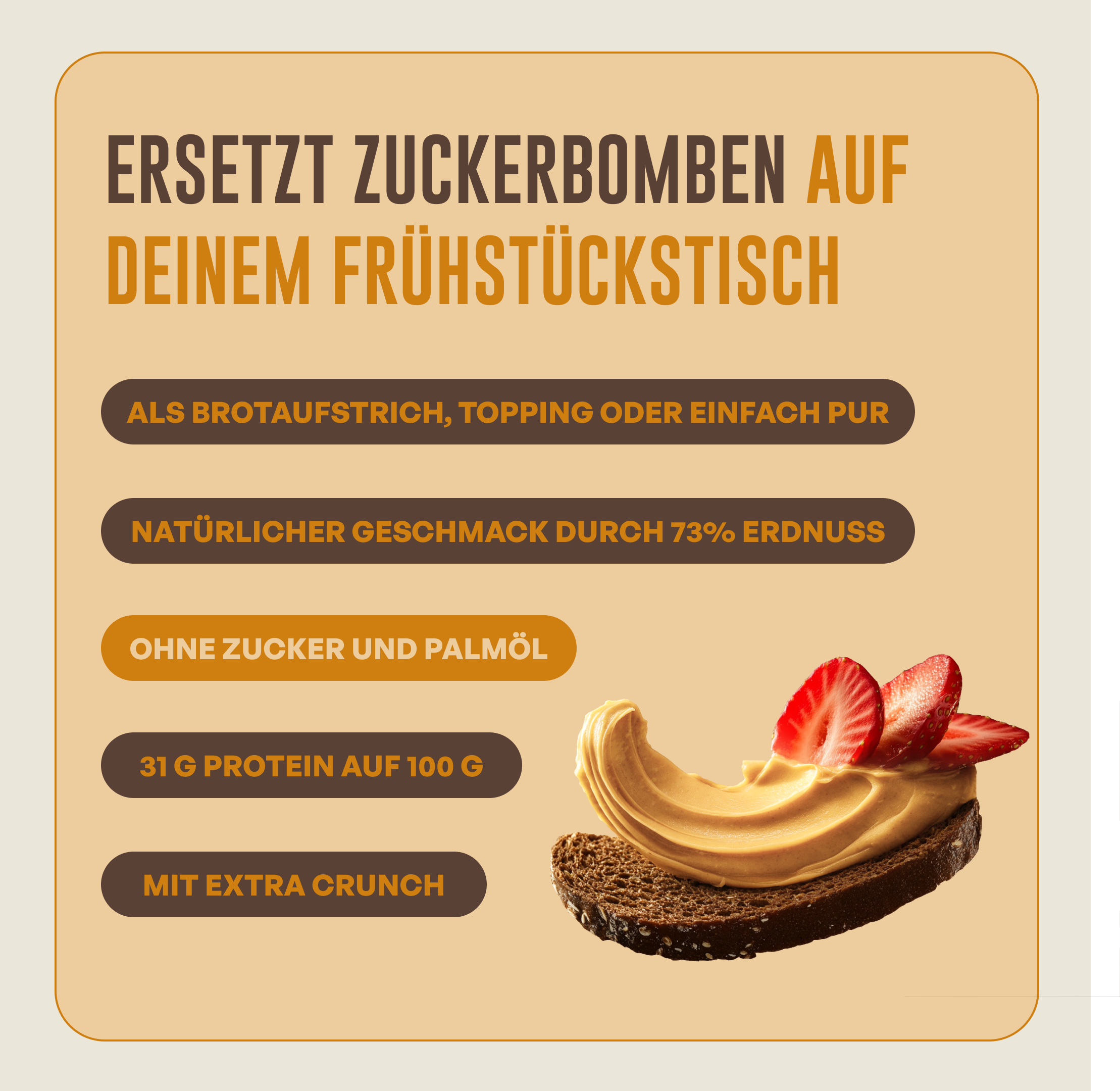 The Protein Spread - geröstete Erdnuss