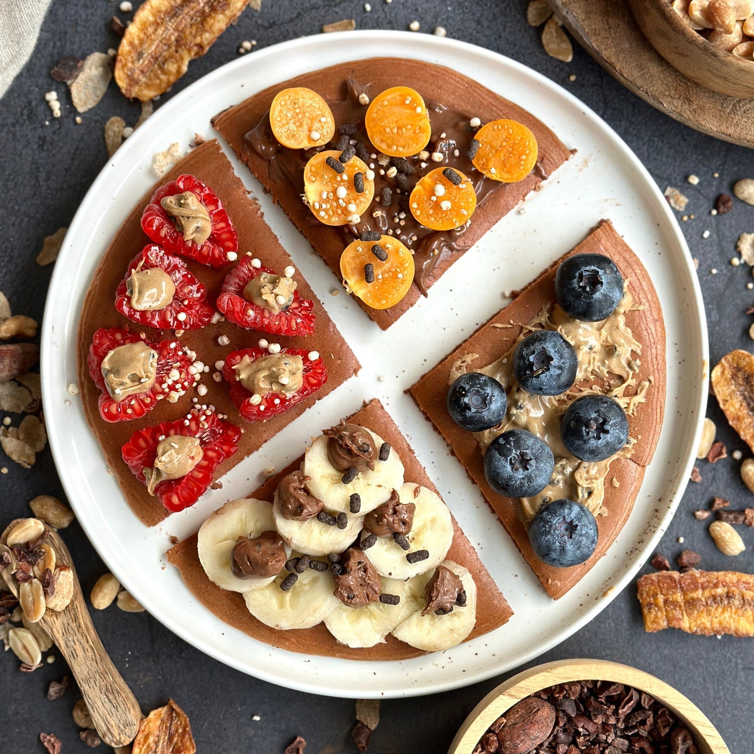 Süße Protein Schoko-Pizza