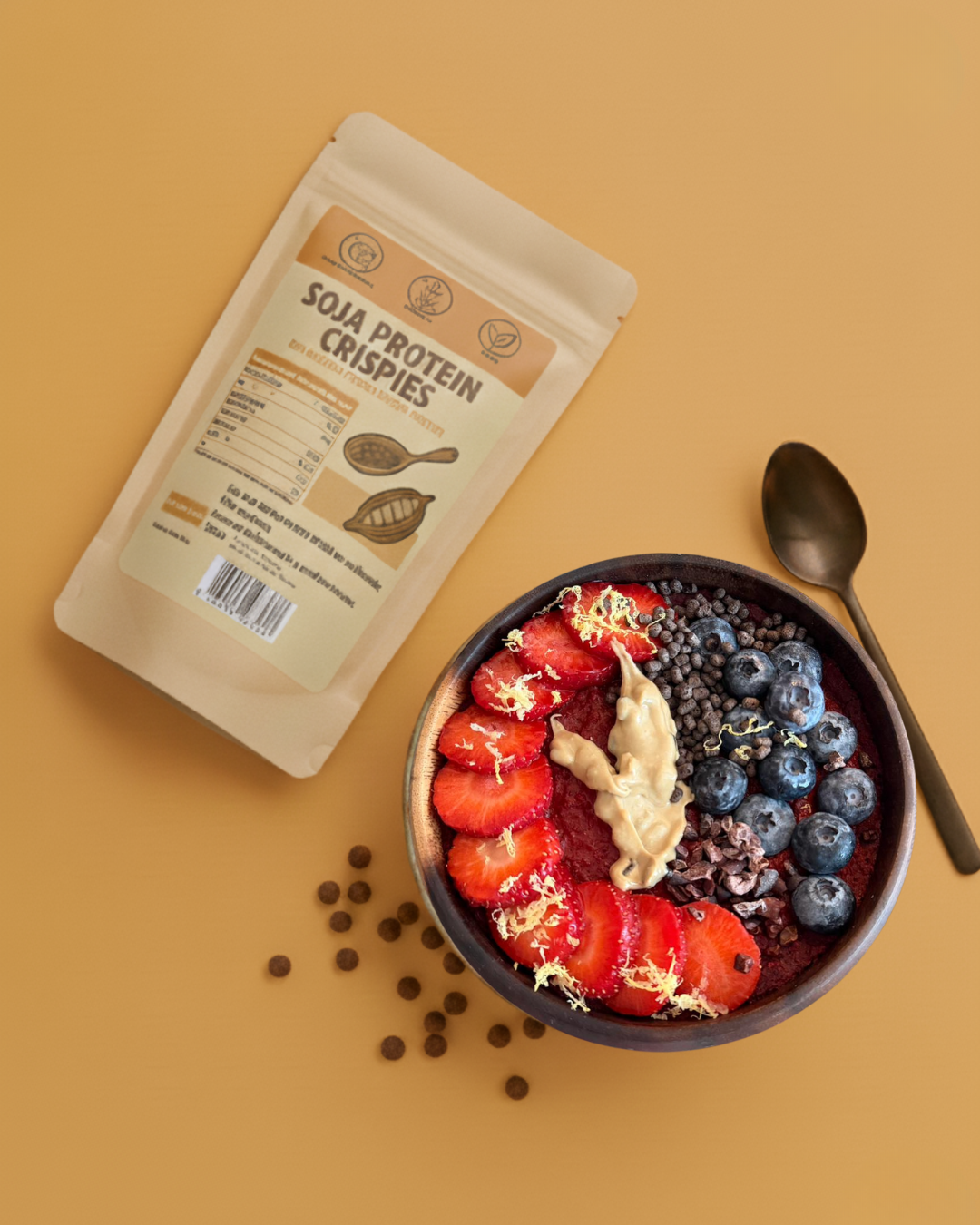 Soja Protein (77% ) Crispies mit Kakao